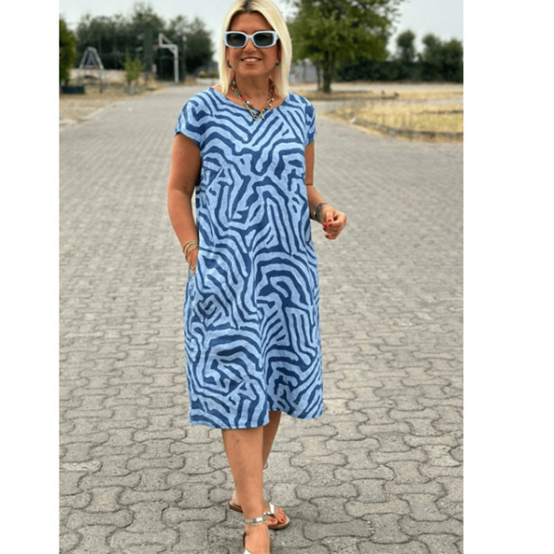 ✨2025 Nieuwe Boho Vintage Casual Bedrukte Jurk💃