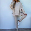 🔥Gratis verzending✈️Dames Sweatshirt met Lange Mouwen & Legging 2-Delige Set – Comfortabel, Casual & Perfect voor Elke Dag