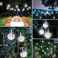 Multicolour Crackle Glas Hangende Solarlampen