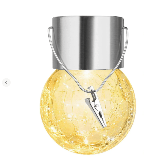 Multicolour Crackle Glas Hangende Solarlampen