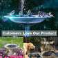 💧 NU 60% KORTING! ☀️ Fonteinpomp op zonne-energie voor vogelbad – 1,4W zonnepaneel, 4 sproeiers en dompelpomp voor vijver, tuin en zwembad 🐦