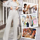gratis verzending🎉🍃2-delige set gebreide top met V-hals en casual broek voor dames