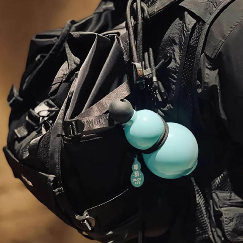 Retro waterfles in kalebasvorm voor sport en reizen