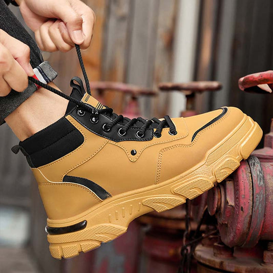 Trendy Ademend Antislip Laarzen van Imitatieleren voor Heren