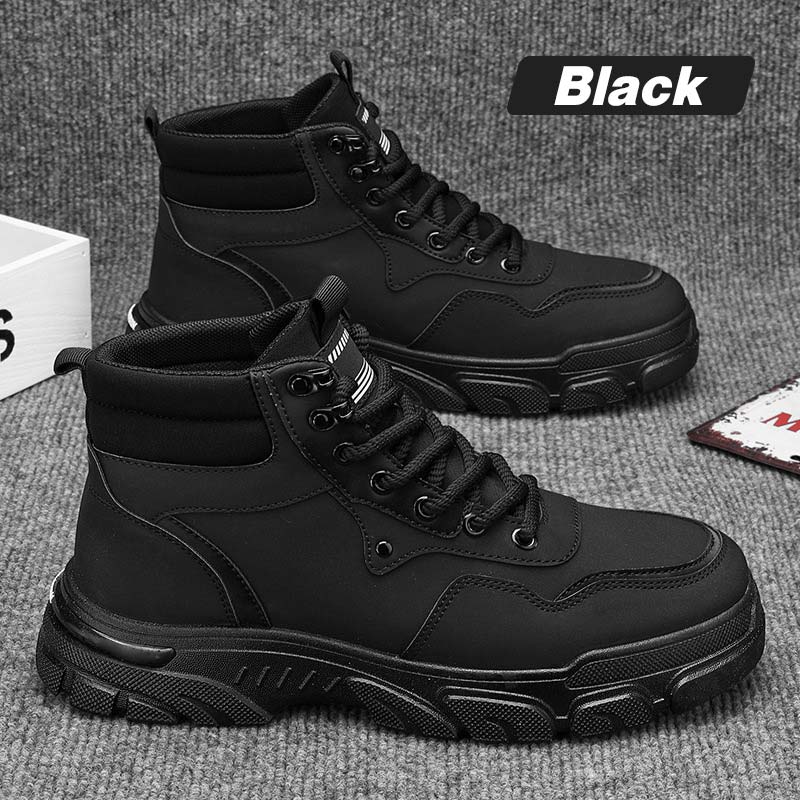 Trendy Ademend Antislip Laarzen van Imitatieleren voor Heren