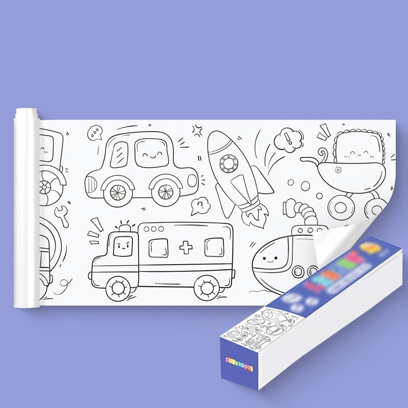 Kerstuitverkoop: Creatieve Tekenrol voor Kinderen - Ontwikkel en Ontspan met Kunst! 🎨✨
