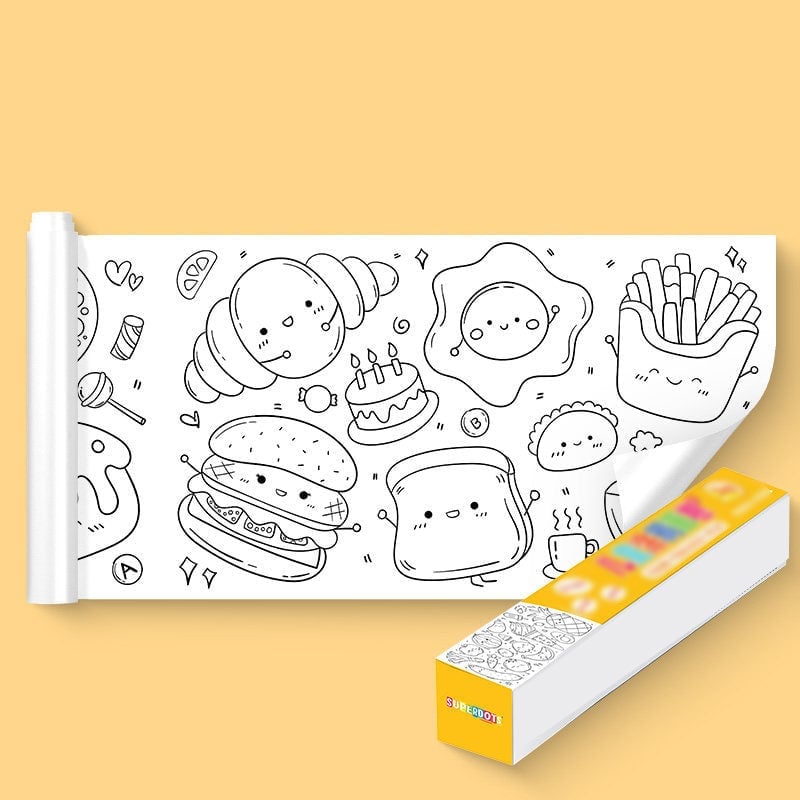 Kerstuitverkoop: Creatieve Tekenrol voor Kinderen - Ontwikkel en Ontspan met Kunst! 🎨✨