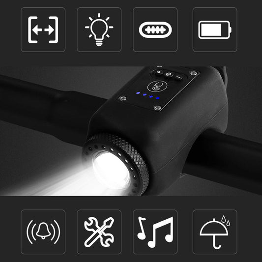🔥LAATSTE DAG 50% KORTING🔥Waterdichte fietskoplamp voor buiten met claxon