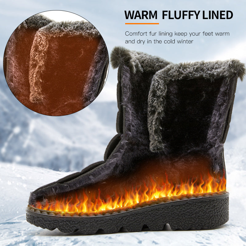【🔥De laagste prijs van vandaag】 Casual pluche thermische sneeuwlaarzen voor dames.