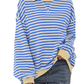OVERSIZED GESTREEPTE DAMESTRUI MET LANGE MOUWEN