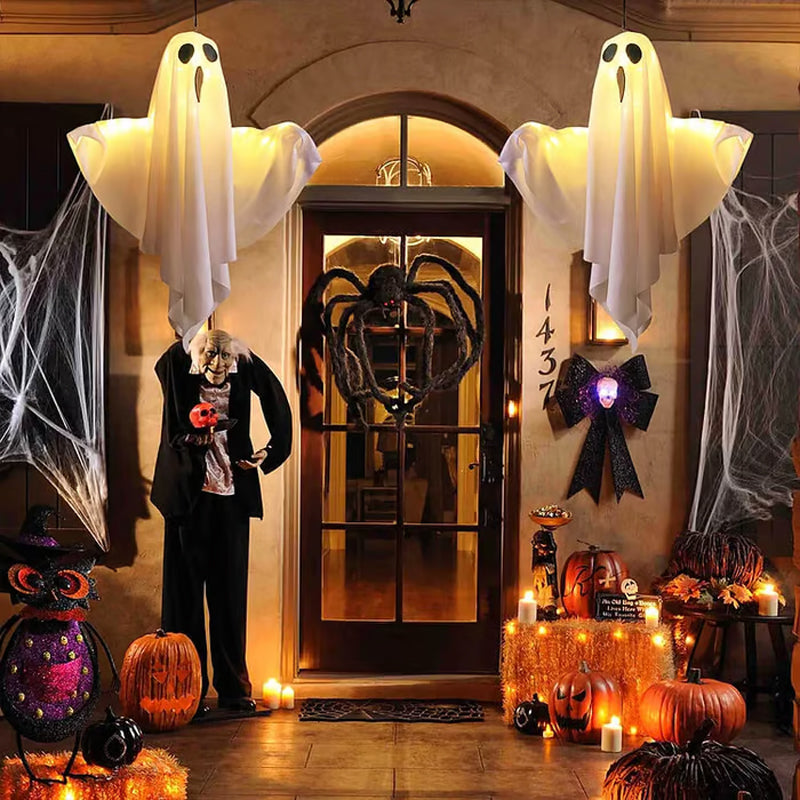 Gloeiende spookkroonluchter voor Halloweenfeestdecoratie