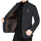 Heren Trendy Geruite Warme Jas met Zakken