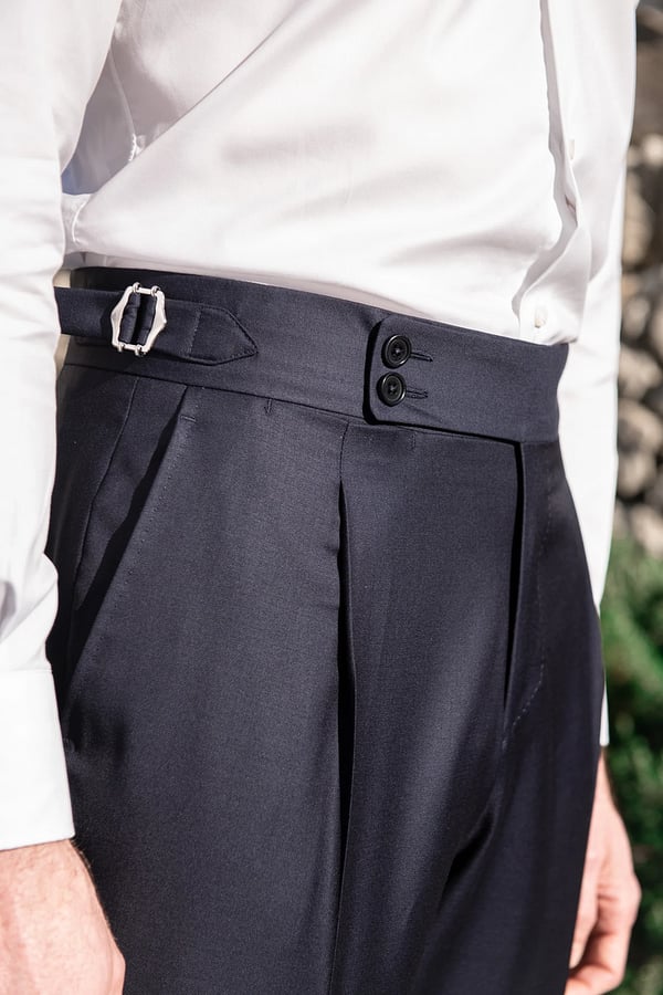 Heren Effen Kleur Rechte Casual Broek