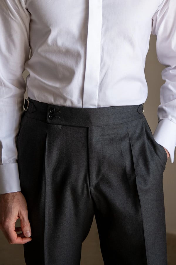 Heren Effen Kleur Rechte Casual Broek