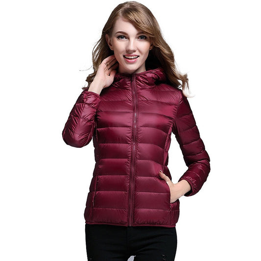 ☁️Sparen Tot [49%] korting!🪶 Lichtgewicht donsjack met capuchon voor dames