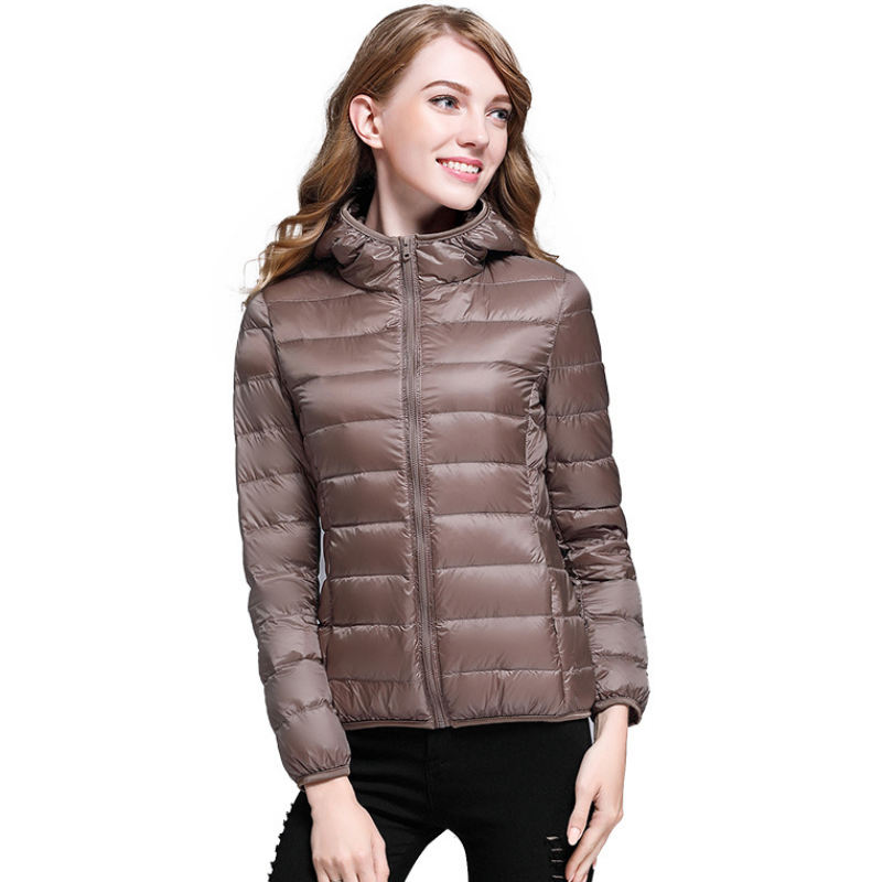 ☁️Sparen Tot [49%] korting!🪶 Lichtgewicht donsjack met capuchon voor dames