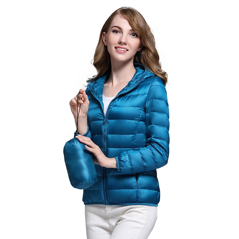☁️Sparen Tot [49%] korting!🪶 Lichtgewicht donsjack met capuchon voor dames