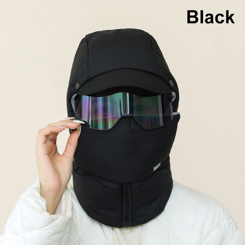 ❄️Winteraanbieding🍂-Winddichte, volledig bedekkende outdoorrijmasker met bril