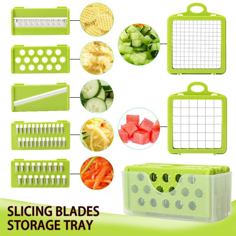 15 stuks - 1 set🧑‍🍳Multifunctionele groente- en fruitsnijder