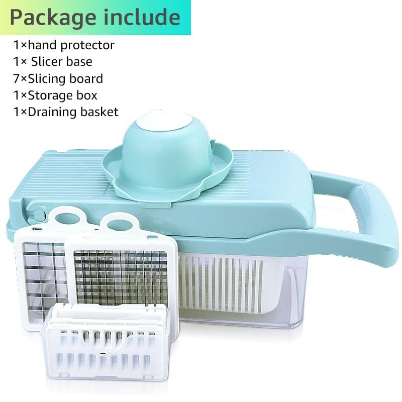 🎁 MOEDERDAG-UITVERKOOP 50% KORTING!!! 🧑‍🍳Multi-Knife™ | Multifunctionele groentesnijder | 16-delige set🥗
