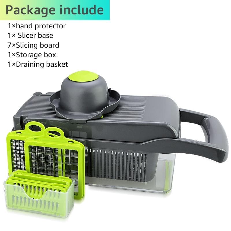 🎁 MOEDERDAG-UITVERKOOP 50% KORTING!!! 🧑‍🍳Multi-Knife™ | Multifunctionele groentesnijder | 16-delige set🥗