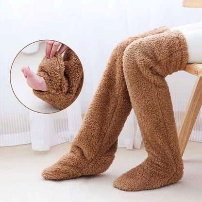 Kniehoge Donzen Bont Sokken🎁Nieuw product 59% korting 💖