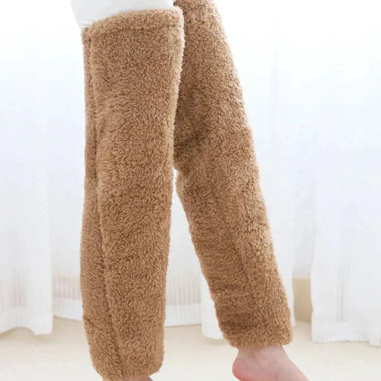 Kniehoge Donzen Bont Sokken🎁Nieuw product 59% korting 💖