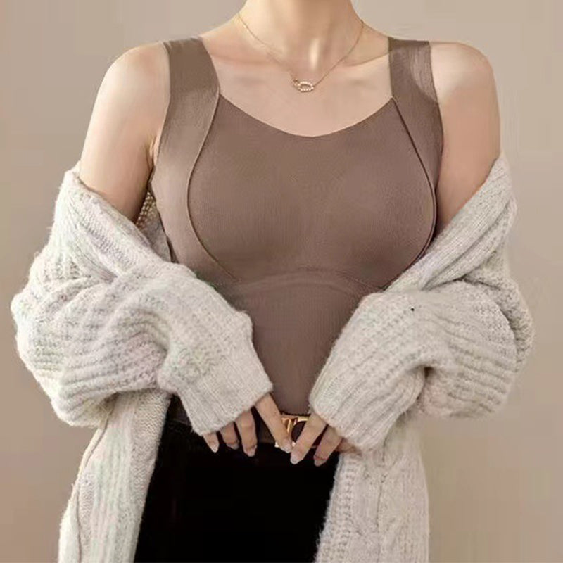 🌟Dikke, warme tanktop met ingebouwde beha