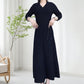Dames Elastische Hoge Taille Dikke Lange Rok