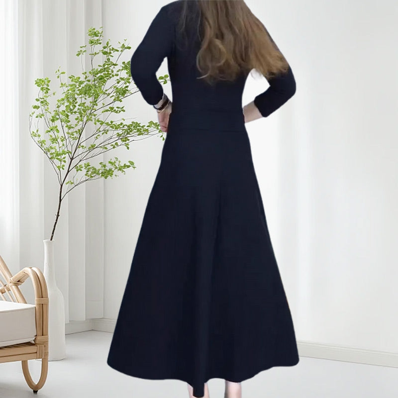 Dames Elastische Hoge Taille Dikke Lange Rok