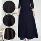 Dames Elastische Hoge Taille Dikke Lange Rok