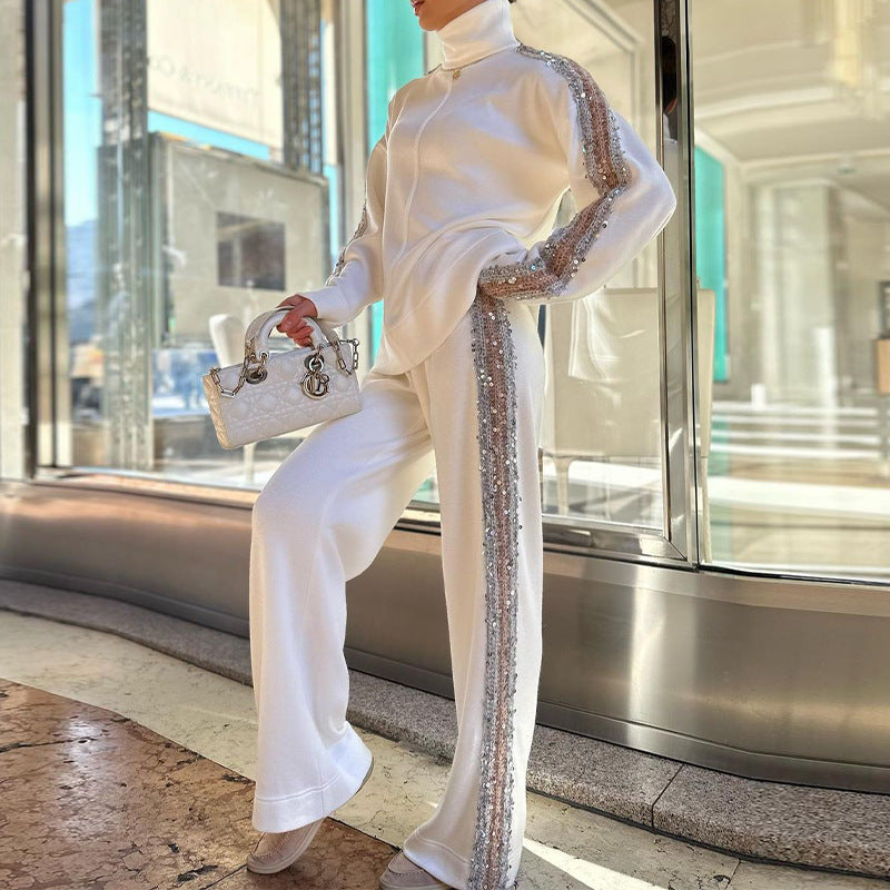 🔥Grote uitverkoop 67% KORTING🔥Modieuze paillettenpak (2-delige set)