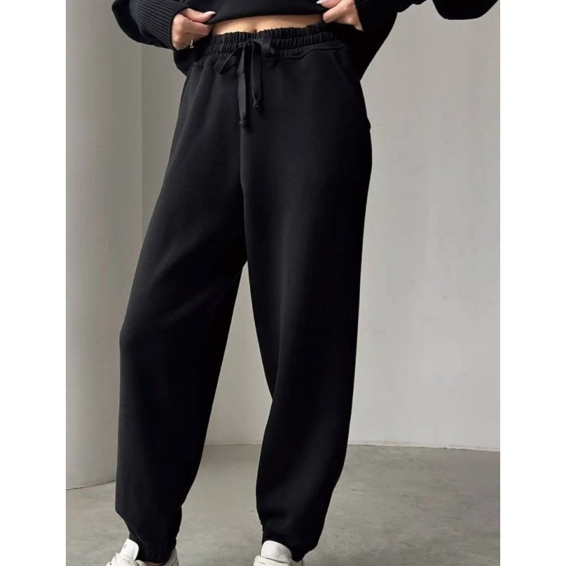 💥Sportieve 2-delige set voor dames🍂 – top met halve rits en bijpassende joggingbroek