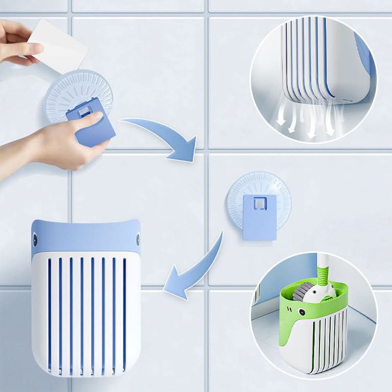🍃Toiletreinigingsborstelset met zuignap voor wandmontage
