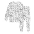 Doe-het-zelf tekenfilm kleurige pyjama voor kinderen