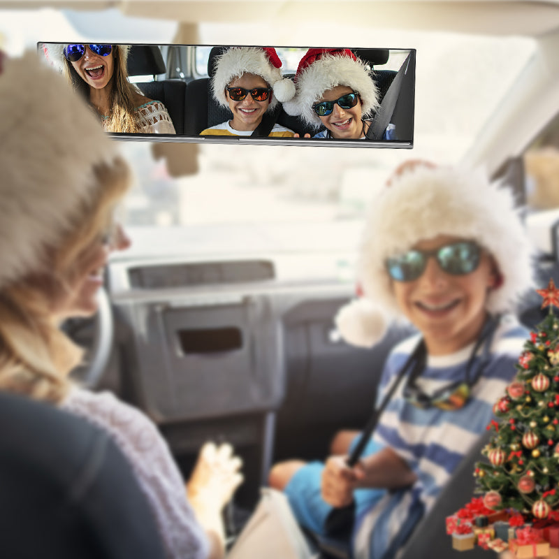 🚗👁️ Brede Auto Gebogen Achteruitkijkspiegel – Groothoekvisie, Eenvoudige Installatie & Universeel Pasvorm（Veilig Rijden Met Meer Zicht!）