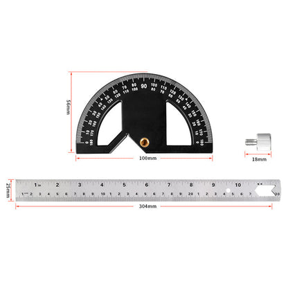 Vinkelmåler vinkellinjal med 0-180° justerbar