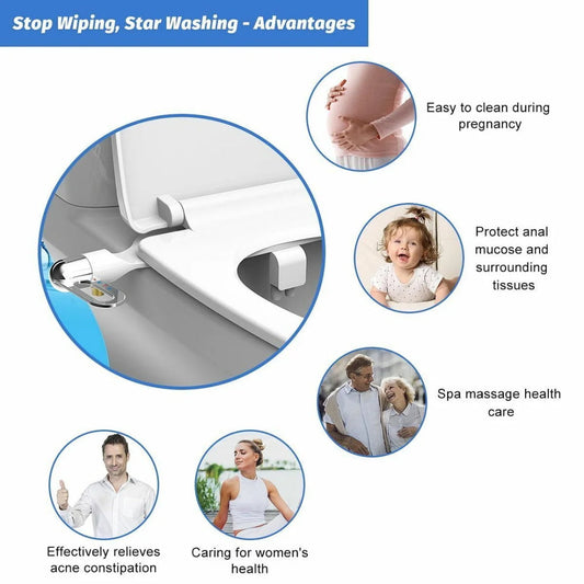 Badkamer Niet-elektrisch bidet met dubbele sproeikop Toiletreiniger Bidet Hygiënisch zelfreinigend bidet