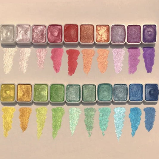 🔥🎨 20 kleuren aquarel schilderij set
