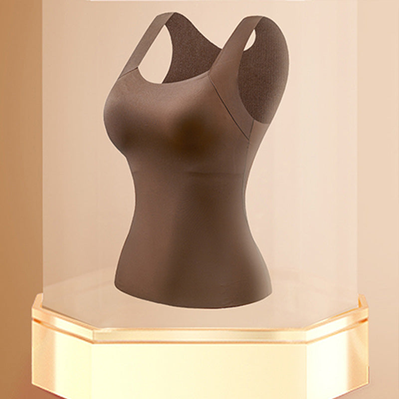 🔥🎁Vrouwen Thermisch Tanktop met U-hals en met Ingebouwde Bh