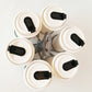 Opvouwbare plastic bekerhouder voor 6 bekers