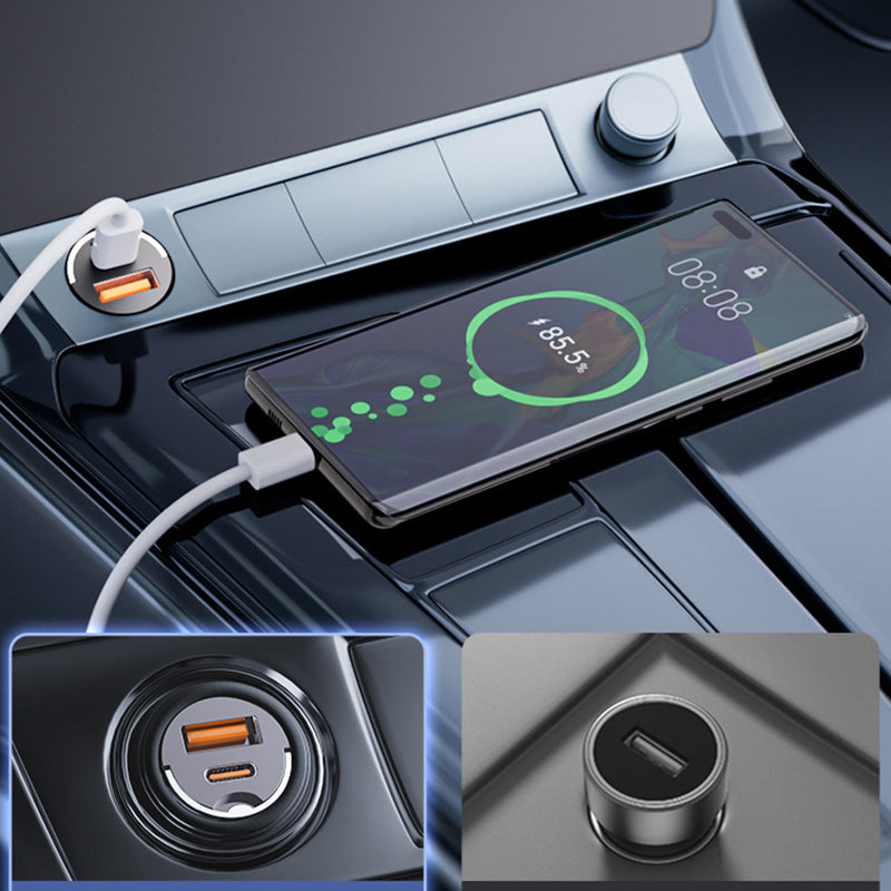 🚗🚗Veilig snel opladen onderweg⚡⚡Autolader met 30 W en meerdere beveiligingscircuits