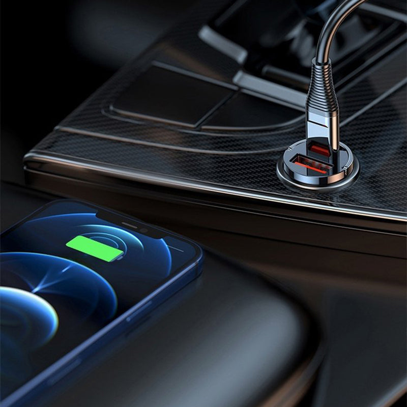 🚗🚗Veilig snel opladen onderweg⚡⚡Autolader met 30 W en meerdere beveiligingscircuits