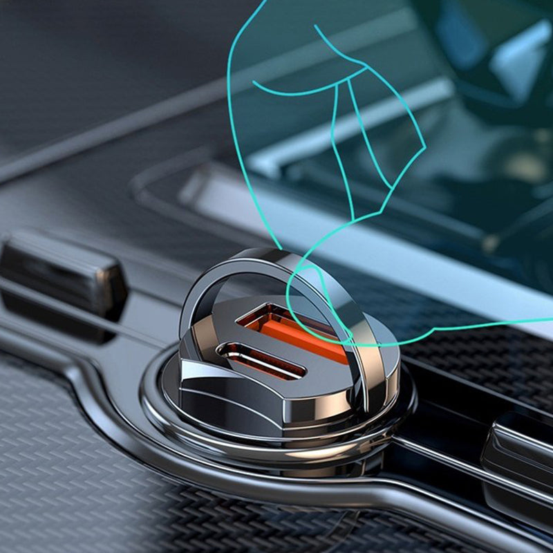 🚗🚗Veilig snel opladen onderweg⚡⚡Autolader met 30 W en meerdere beveiligingscircuits