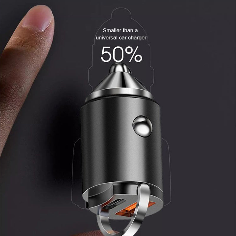 🚗🚗Veilig snel opladen onderweg⚡⚡Autolader met 30 W en meerdere beveiligingscircuits