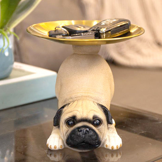 [Creatieve Geschenken] Hars Hond Standbeeld Lade Opberg Sleutelhouder Decoratie