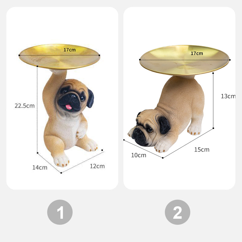 [Creatieve Geschenken] Hars Hond Standbeeld Lade Opberg Sleutelhouder Decoratie
