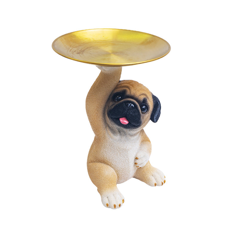 [Creatieve Geschenken] Hars Hond Standbeeld Lade Opberg Sleutelhouder Decoratie
