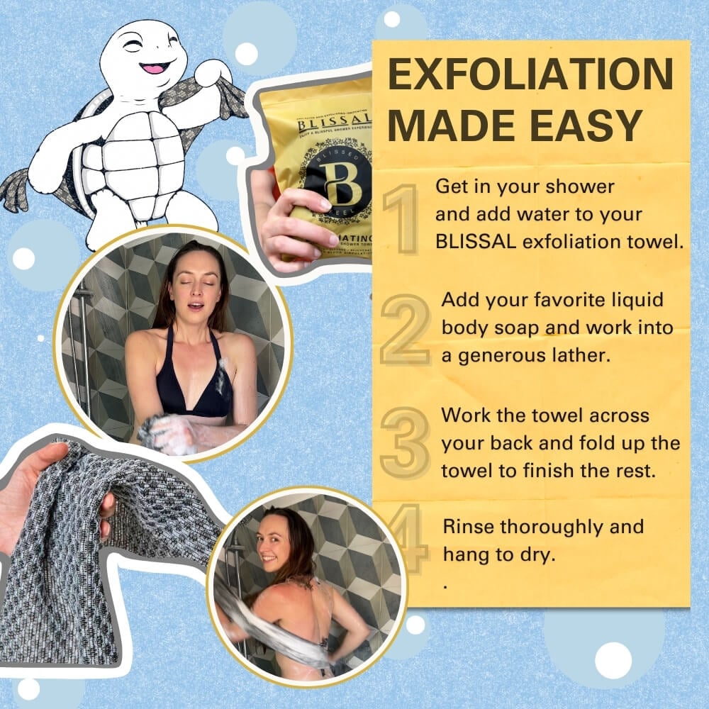 Hot Sale 🧼Blissal Exfoliating Antibacterial Bath Towelettes 🚿