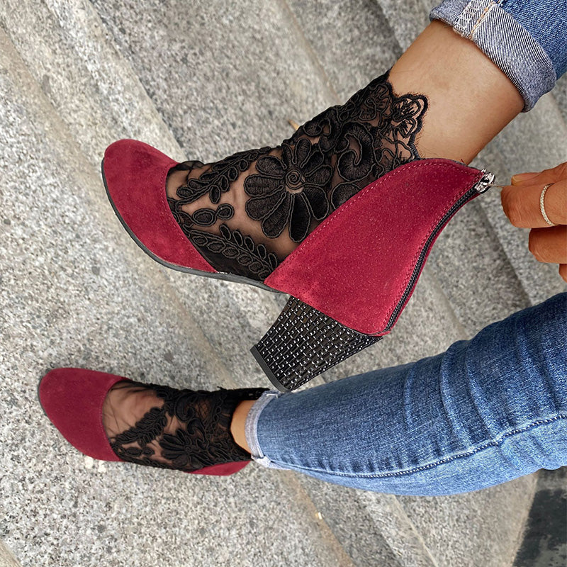 👢 50% KORTING – Dames Elegante Zomerse Kanten Hoge Hakken | Vrouwelijk, Licht & Perfect Voor Lente/Zomer